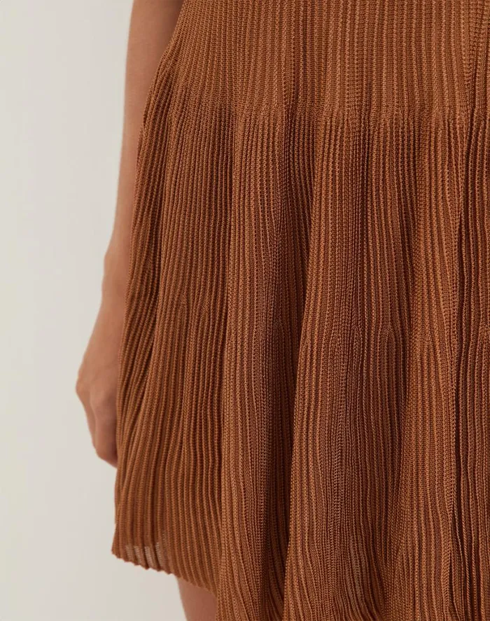 Dresses Women ViX Paula Hermanny Knit Natalie Short Dress 8211 Camel