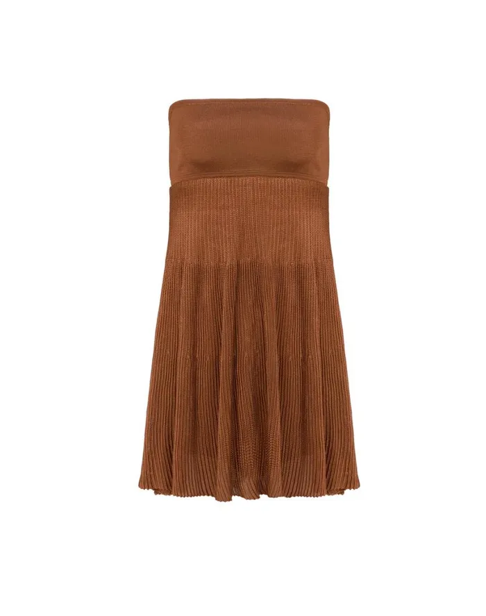 Dresses Women ViX Paula Hermanny Knit Natalie Short Dress 8211 Camel