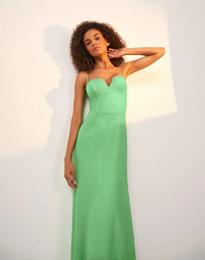 Dresses Women ViX Paula Hermanny Lilith Detail Long Dress 8211 Seaside