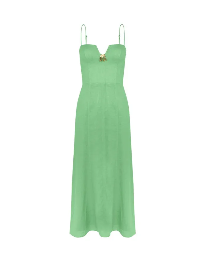 Dresses Women ViX Paula Hermanny Lilith Detail Long Dress 8211 Seaside