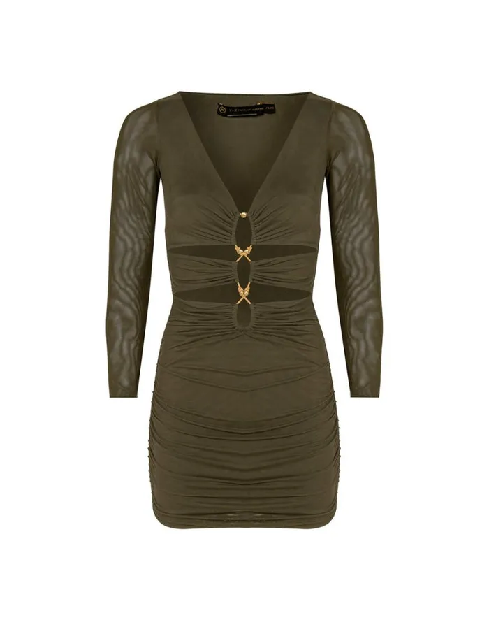 Dresses Women ViX Paula Hermanny Luna Detail Short Dress 8211 Evergreen
