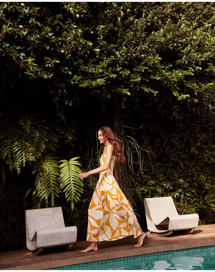 Dresses Women ViX Paula Hermanny Maira Long Dress 8211 Bossa Sunset