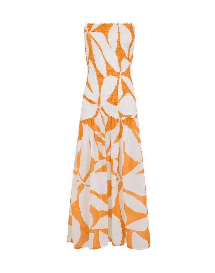Dresses Women ViX Paula Hermanny Maira Long Dress 8211 Bossa Sunset