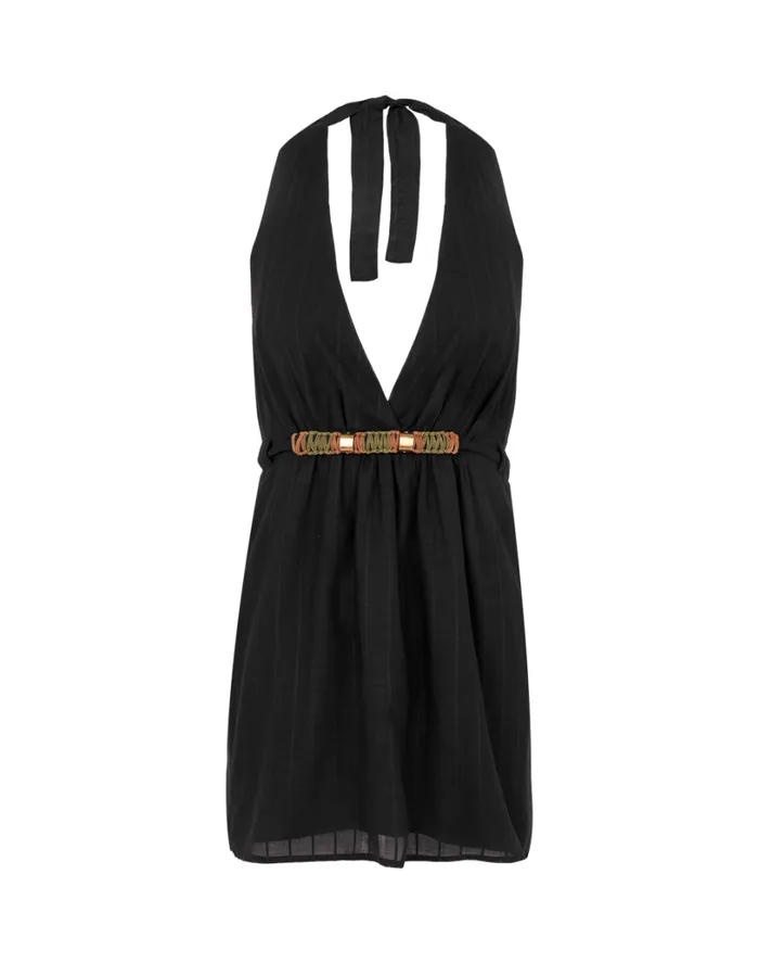 Dresses Women ViX Paula Hermanny Martina Short Dress 8211 Black