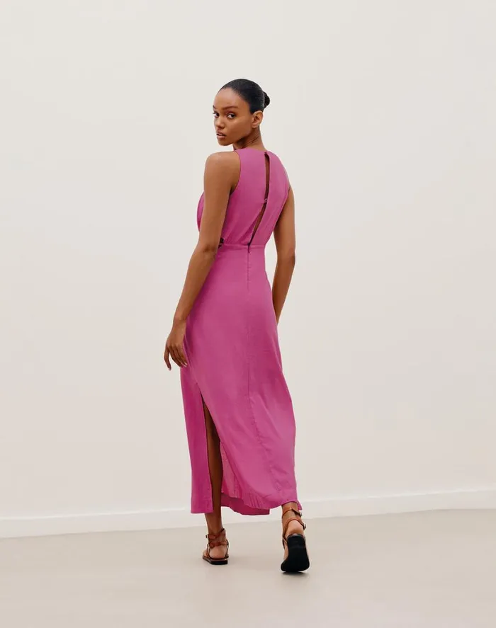 Dresses Women ViX Paula Hermanny Maya Detail Long Dress 8211 Bubblegum