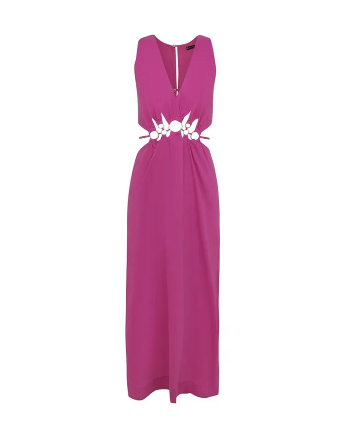 Dresses Women ViX Paula Hermanny Maya Detail Long Dress 8211 Bubblegum