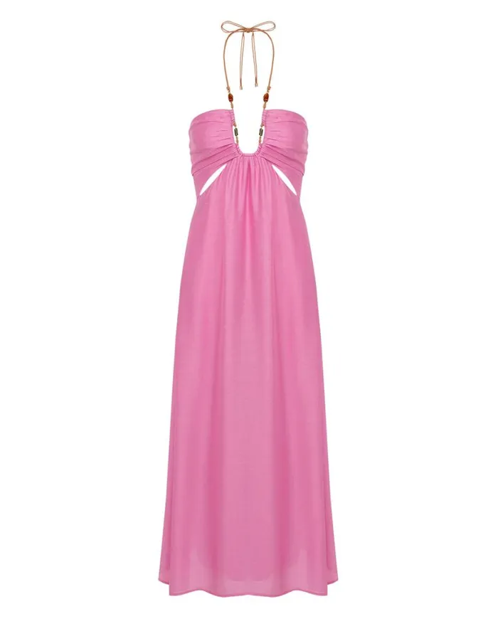 Dresses Women ViX Paula Hermanny Melina Detail Midi Dress 8211 Gerbera