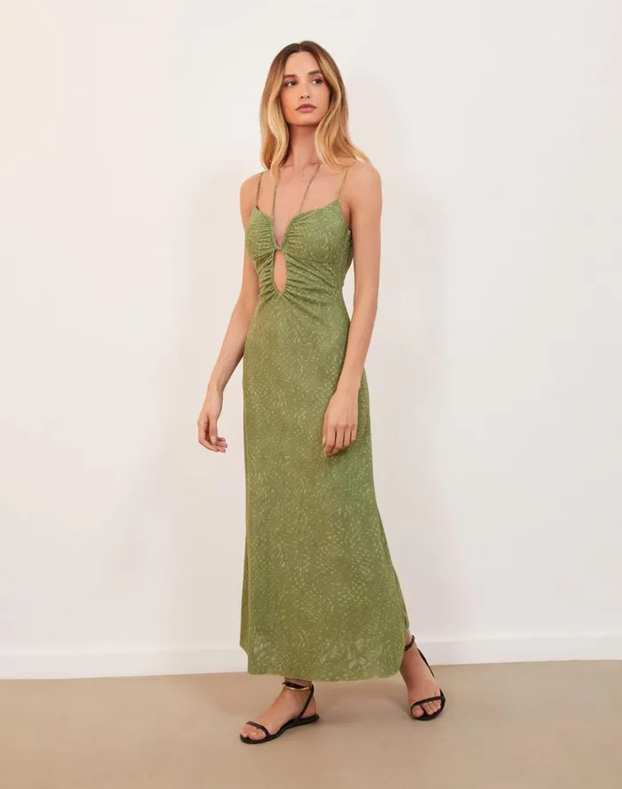 Dresses Women ViX Paula Hermanny Mina Midi Dress 8211 Gaia