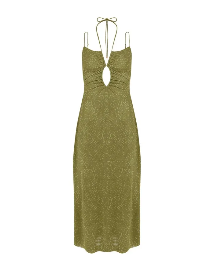 Dresses Women ViX Paula Hermanny Mina Midi Dress 8211 Gaia