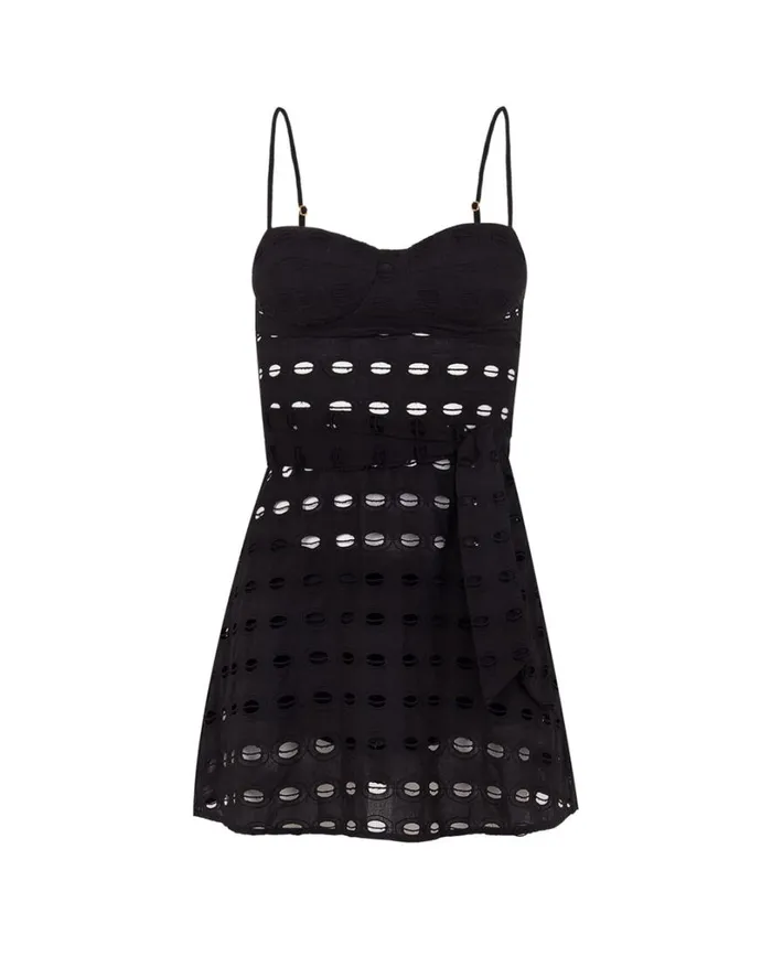 Dresses Women ViX Paula Hermanny Noor Short Dress 8211 Black