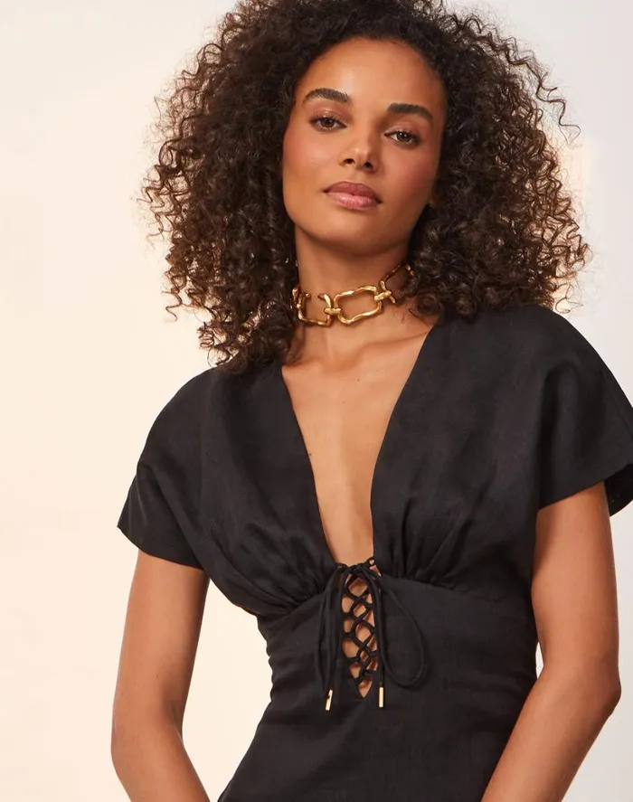 Dresses Women ViX Paula Hermanny Saskia Short Dress 8211 Black
