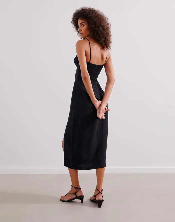 Dresses Women ViX Paula Hermanny Shan Midi Dress 8211 Black