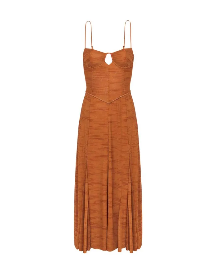 Dresses Women ViX Paula Hermanny Sheer Maya Long Dress 8211 Gingko
