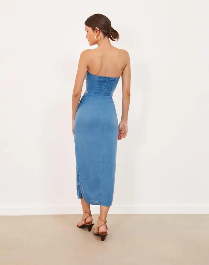 Dresses Women ViX Paula Hermanny Sonny Detail Midi Dress 8211 Cave