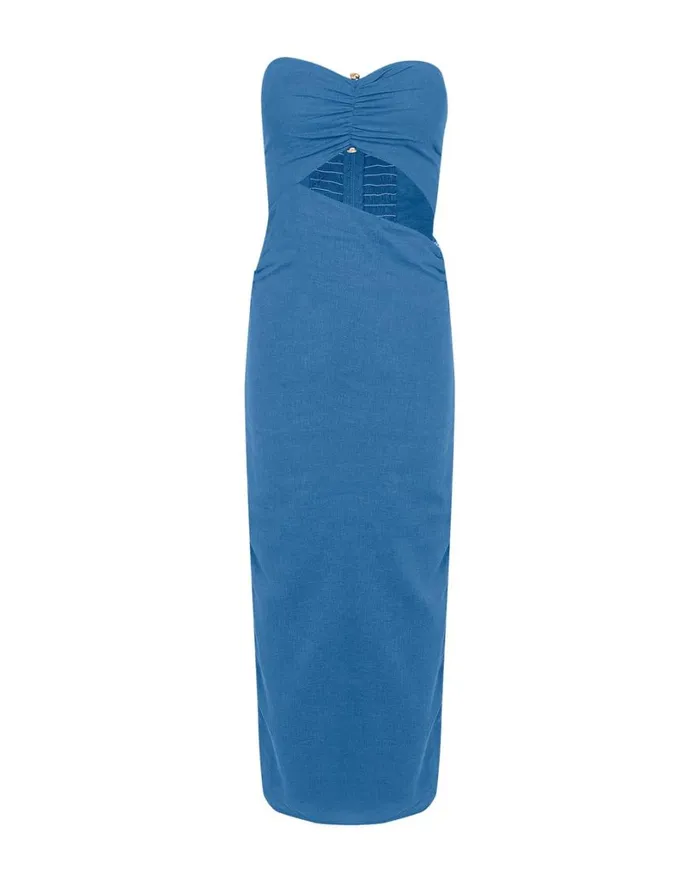 Dresses Women ViX Paula Hermanny Sonny Detail Midi Dress 8211 Cave
