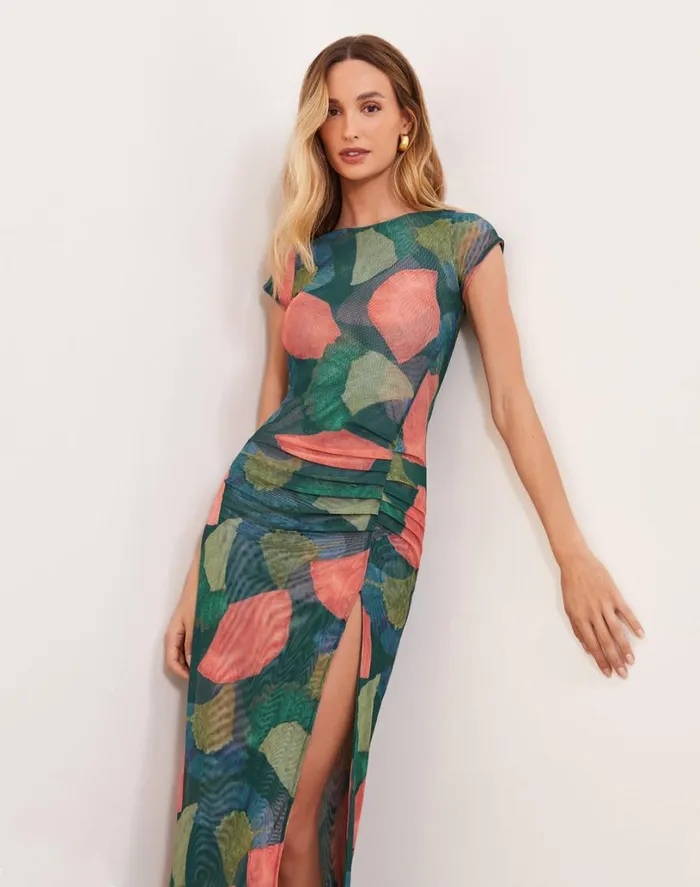 Dresses Women ViX Paula Hermanny Suzi Midi Dress 8211 Waterlily