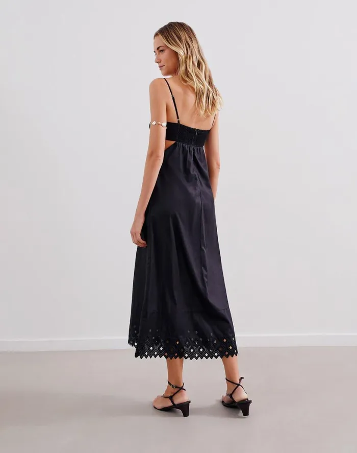 Dresses Women ViX Paula Hermanny Tess Long Dress 8211 Black