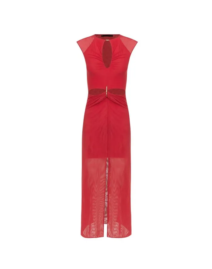 Dresses Women ViX Paula Hermanny Tori Midi Dress 8211 Red Poppy