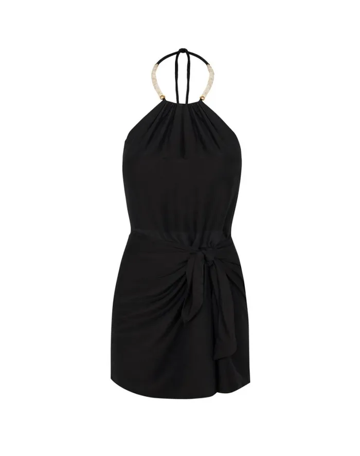 Dresses Women ViX Paula Hermanny Viola Detail Short Dress 8211 Black