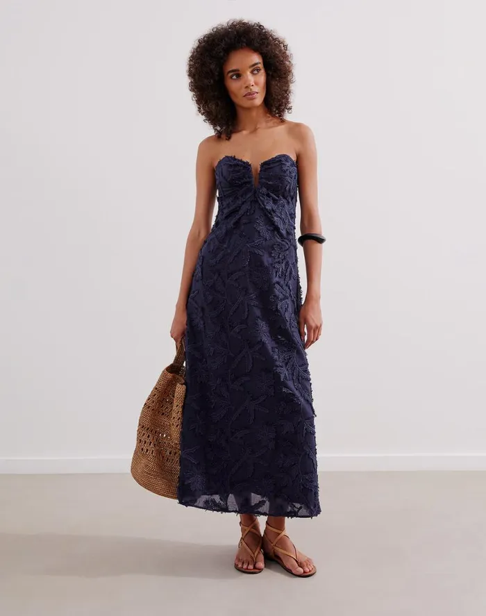 Dresses Women ViX Paula Hermanny Zhen Long Dress 8211 Indigo