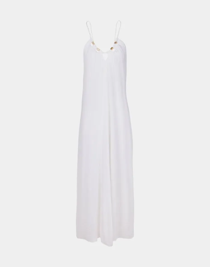 Dresses Women ViX Paula Hermanny Zima Long Dress 8211 Off White