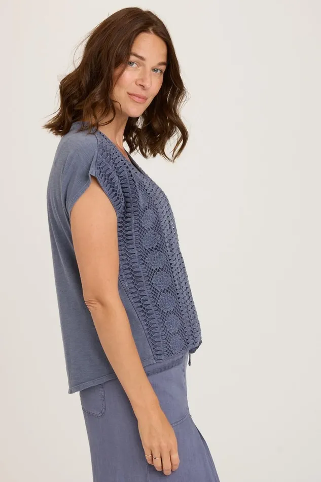 Eaves Top Hypnotic Pigment Clothing XCVI ShirtsBlouses