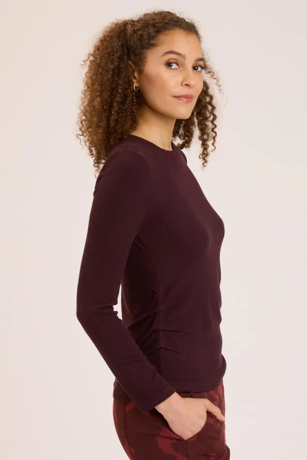 Edie Long Sleeve Sarsaparilla Clothing XCVI ShirtsBlouses