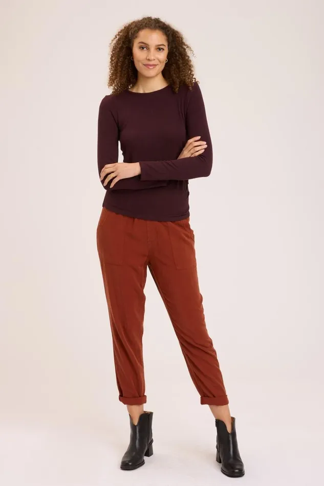 Edie Long Sleeve Sarsaparilla Clothing XCVI ShirtsBlouses
