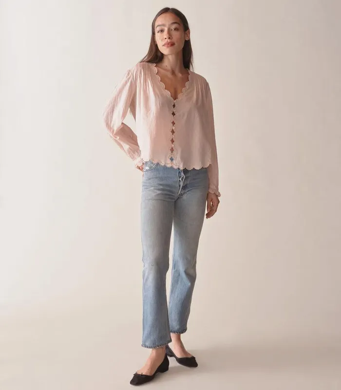 ELAYNE TOP Sundried Rose Shop DEN Tops