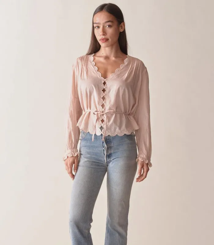 ELAYNE TOP Sundried Rose Shop DEN Tops