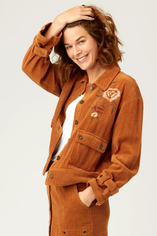 Elki Relaxed Jacket Pumpkin Spice Pigment Clothing XCVI Jackets