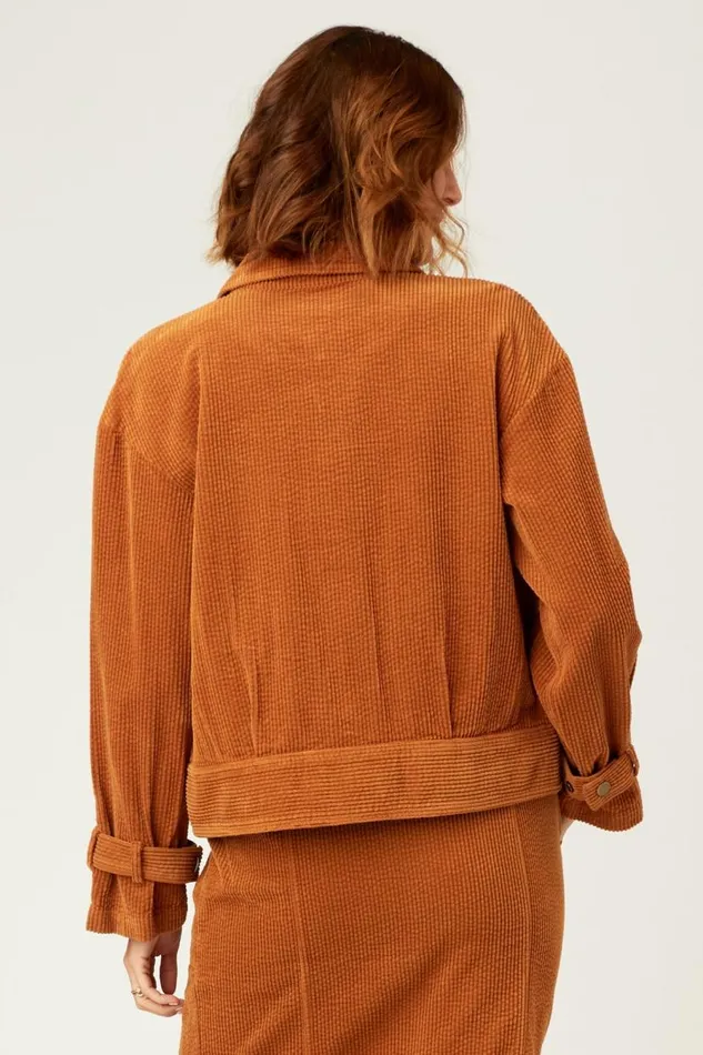Elki Relaxed Jacket Pumpkin Spice Pigment Clothing XCVI Jackets