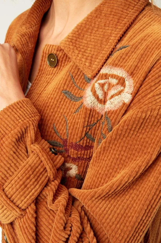 Elki Relaxed Jacket Pumpkin Spice Pigment Clothing XCVI Jackets