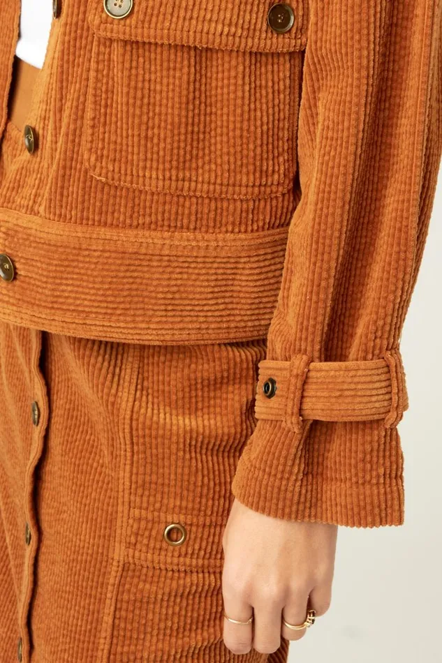 Elki Relaxed Jacket Pumpkin Spice Pigment Clothing XCVI Jackets