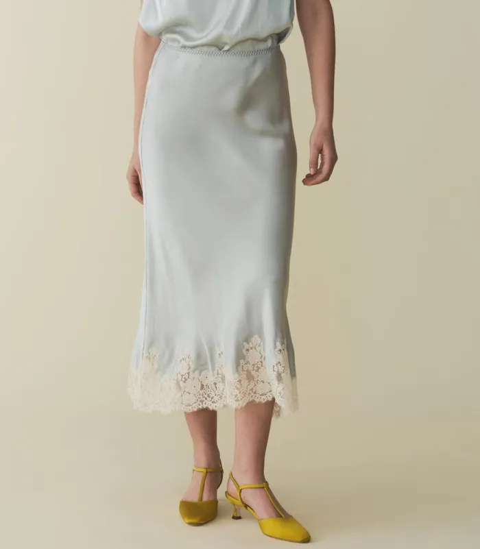 ELOWEN SKIRT Dusty Blue Shop DEN Skirts