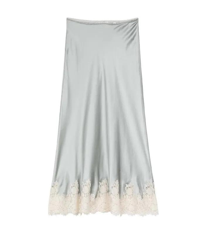 ELOWEN SKIRT Dusty Blue Shop DEN Skirts