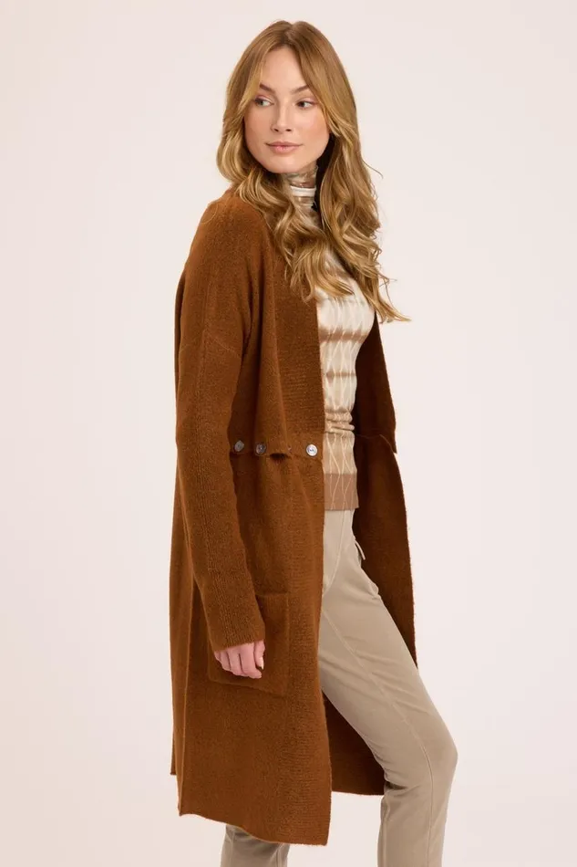 Ercell Cardigan Tawny Copper Clothing XCVI Sweaters