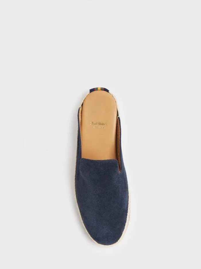 Espadrilles Mens Paul Stuart Miami Suede Espadrille Slide Navy Espadrilles Mens Paul Stuart Miami Suede Espadrille Slide Navy