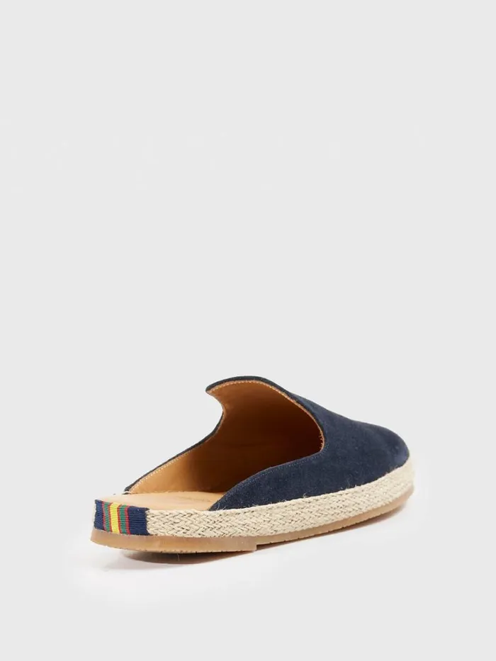 Espadrilles Mens Paul Stuart Miami Suede Espadrille Slide Navy Espadrilles Mens Paul Stuart Miami Suede Espadrille Slide Navy