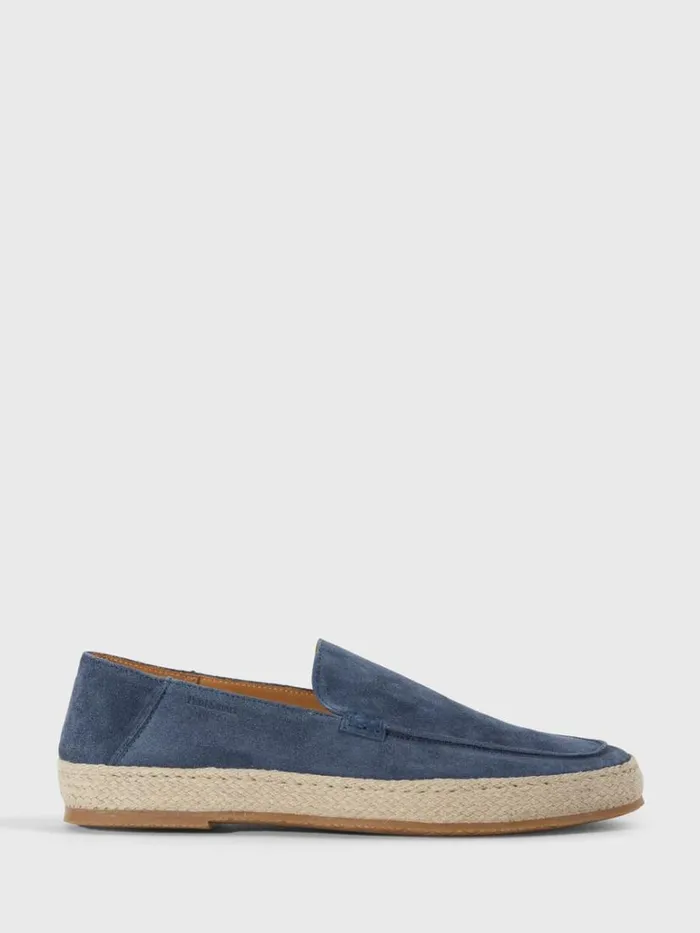 Espadrilles Mens Paul Stuart St Croix Suede Espadrille Black
