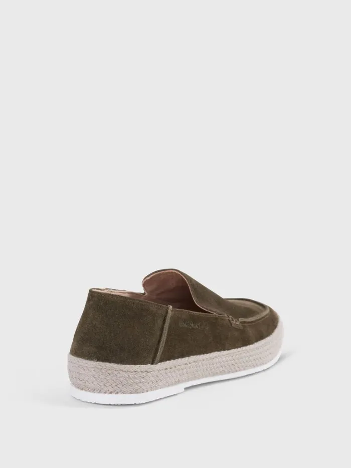 Espadrilles Mens Paul Stuart St Croix Suede Espadrille Medium Green