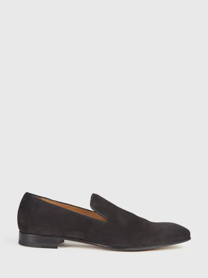 Evening Mens Paul Stuart Harrier Formal SlipOn Velvet Black