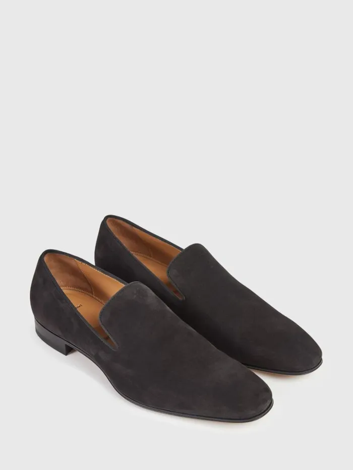Evening Mens Paul Stuart Harrier Formal SlipOn Velvet Black