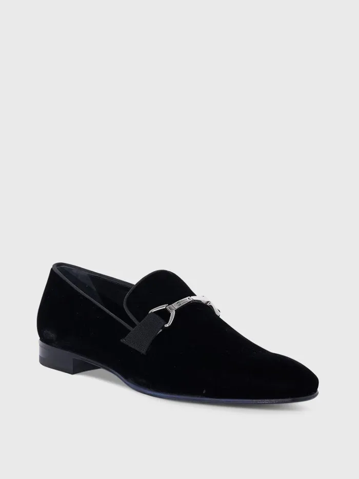 Evening Mens Paul Stuart Horatio Velvet Formal Bit Loafer Black