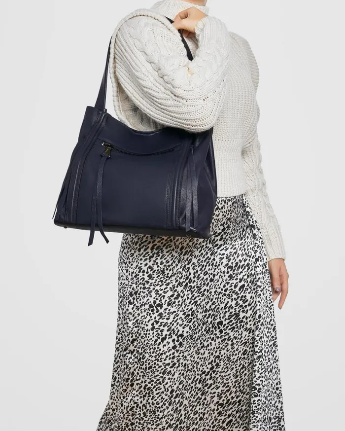 Fair Game Shopper Navy Women Aimee Kestenberg Tote Bags