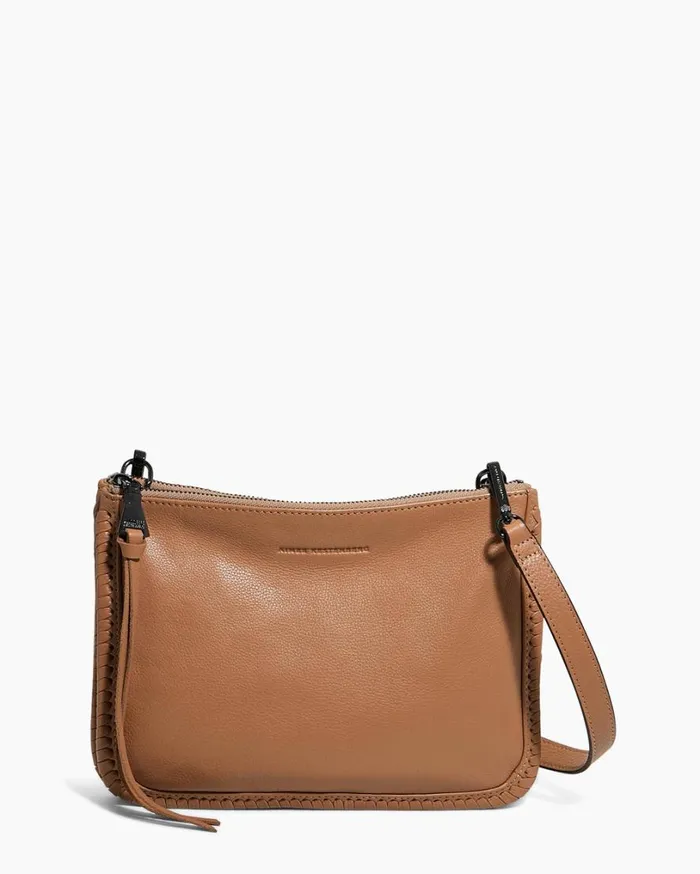 Famous Double Top Zip Crossbody Vachetta Women Aimee Kestenberg Crossbody Bags Famous Double Top Zip Crossbody Vachetta Women Aimee Kestenberg Crossbody Bags