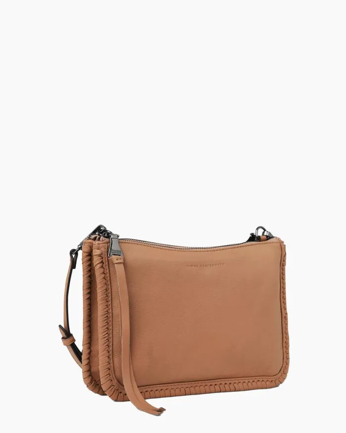 Famous Double Top Zip Crossbody Vachetta Women Aimee Kestenberg Crossbody Bags
