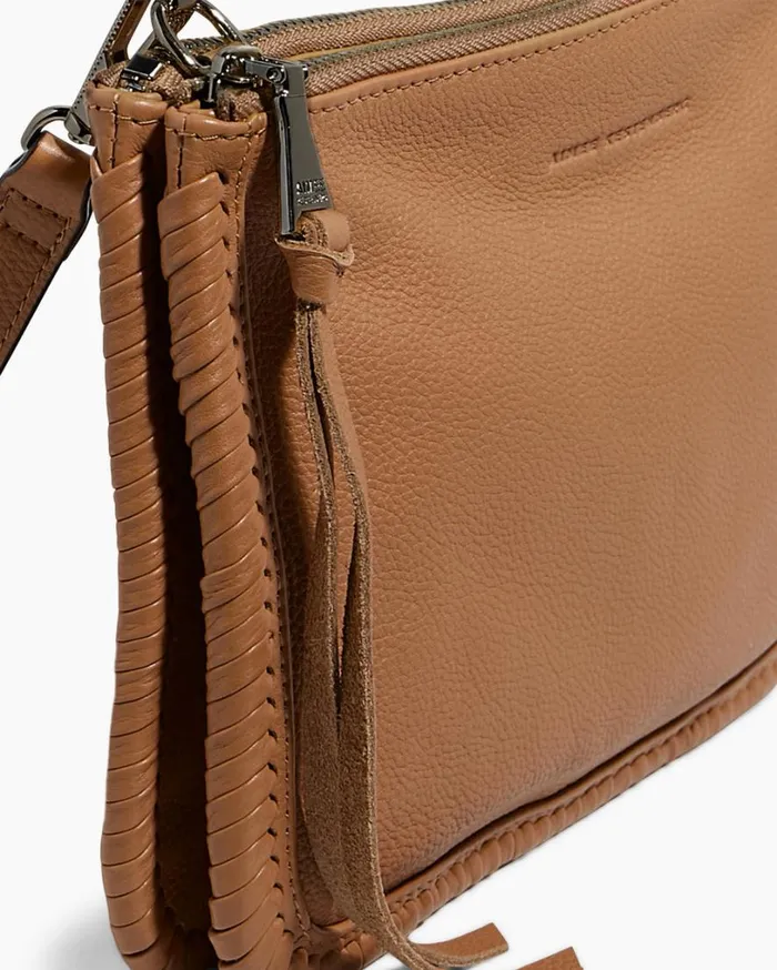 Famous Double Top Zip Crossbody Vachetta Women Aimee Kestenberg Crossbody Bags