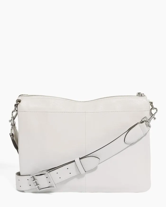 Famous Large Crossbody Vanilla Ice With Shiny Silver Women Aimee Kestenberg Crossbody Bags