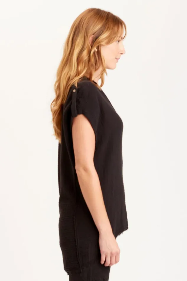 Favreau Top Black Clothing XCVI ShirtsBlouses